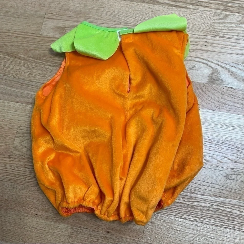 Pumpkin Costume Outfit 12-24 Months Jack o Lantern Orange Kids Baby